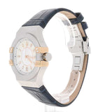 Buy Shop Maserati Potenza Diamonds Silver Dial Blue Leather Strap Watch For Women - R8851108502 USA Online