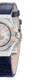 Buy Shop Maserati Potenza Diamonds Silver Dial Blue Leather Strap Watch For Women - R8851108502 USA Online