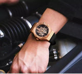 Buy Shop Maserati Potenza Limited Edition Automatic Skeleton Black Dial Black Leather Strap Watch For Men - R8821108025 USA Online
