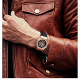 Buy Shop Maserati Potenza Limited Edition Automatic Skeleton Black Dial Black Leather Strap Watch For Men - R8821108025 USA Online