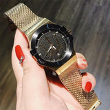 Buy Shop Maserati Potenza Quartz Black Dial Gold Mesh Bracelet Watch For Men - R8853108006 USA Online