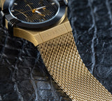 Buy Shop Maserati Potenza Quartz Black Dial Gold Mesh Bracelet Watch For Men - R8853108006 USA Online