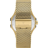 Buy Shop Maserati Potenza Quartz Black Dial Gold Mesh Bracelet Watch For Men - R8853108006 USA Online