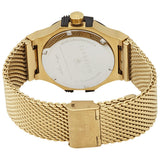 Buy Shop Maserati Potenza Quartz Black Dial Gold Mesh Bracelet Watch For Men - R8853108006 USA Online