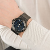Buy Shop Maserati Potenza Quartz Blue Dial Grey Mesh Bracelet Watch For Men - R8853108005 USA Online