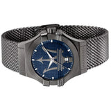 Buy Shop Maserati Potenza Quartz Blue Dial Grey Mesh Bracelet Watch For Men - R8853108005 USA Online