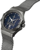 Buy Shop Maserati Potenza Quartz Blue Dial Grey Mesh Bracelet Watch For Men - R8853108005 USA Online