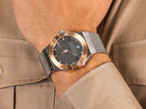 Buy Shop Maserati Potenza Quartz Grey Dial Silver Mesh Bracelet Watch For Men - R8853108007 USA Online