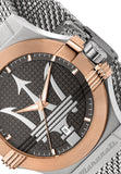 Buy Shop Maserati Potenza Quartz Grey Dial Silver Mesh Bracelet Watch For Men - R8853108007 USA Online