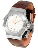 Buy Shop Maserati Potenza Silver Dial Brown Leather Strap Watch For Women - R8851108506 USA Online