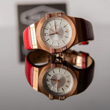 Buy Shop Maserati Potenza Silver Dial Red Leather Strap Watch For Women - R8851108501 USA Online