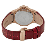 Buy Shop Maserati Potenza Silver Dial Red Leather Strap Watch For Women - R8851108501 USA Online