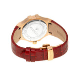 Buy Shop Maserati Potenza Silver Dial Red Leather Strap Watch For Women - R8851108501 USA Online