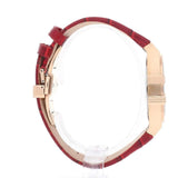 Buy Shop Maserati Potenza Silver Dial Red Leather Strap Watch For Women - R8851108501 USA Online