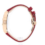 Buy Shop Maserati Potenza Silver Dial Red Leather Strap Watch For Women - R8851108501 USA Online