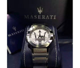 Buy Shop Maserati Potenza Silver Dial Silver Steel Strap Watch For Men - R8853108002 USA Online