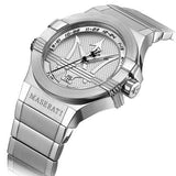 Buy Shop Maserati Potenza Silver Dial Silver Steel Strap Watch For Men - R8853108002 USA Online
