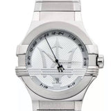 Buy Shop Maserati Potenza Silver Dial Silver Steel Strap Watch For Men - R8853108002 USA Online