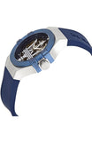 Buy Shop Maserati Potenza Skeleton Dial Quartz Blue Silicon Watch For Men - R8821108028 USA Online