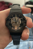 Buy Shop Maserati Potenza Skeleton Limited Edition Black Dial Black Leather Strap Watch For Men - R8821108027 USA Online