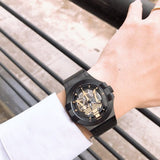 Buy Shop Maserati Potenza Skeleton Limited Edition Black Dial Black Leather Strap Watch For Men - R8821108027 USA Online