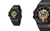 Buy Shop Maserati Potenza Skeleton Limited Edition Black Dial Black Leather Strap Watch For Men - R8821108027 USA Online