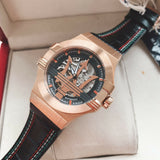 Buy Shop Maserati Potenza Skeleton Limited Edition Dial Black Strap Watch For Men - R8821108026 USA Online