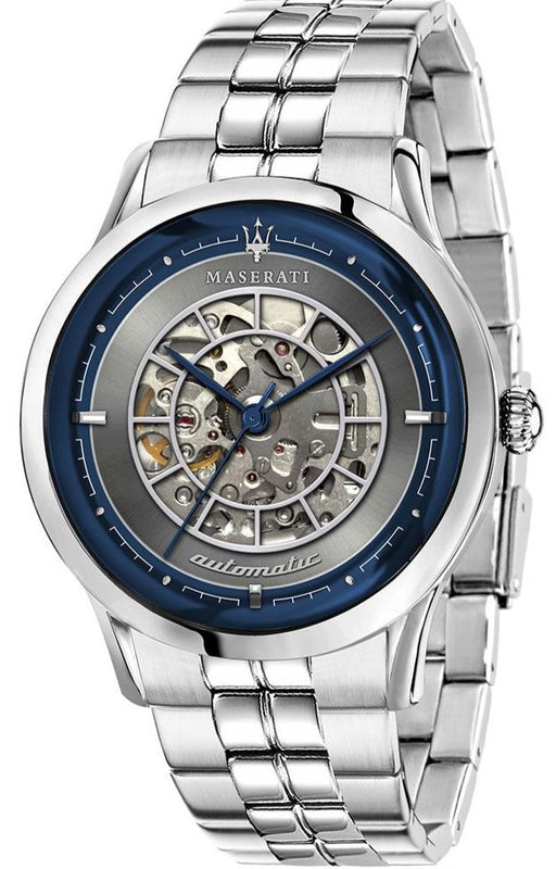 Buy Shop Maserati Ricordo Automatic Gray Dial Silver Steel Strap Watch For Men - R8823133003 USA Online