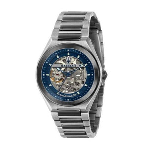 Buy Shop Maserati Triconic Automatic Skeleton Blue Dial Watch For Men - R8823139001 USA Online