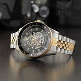 Buy Shop Maserati SFIDA Automatic Skeleton Black Dial Two Tone Steel Strap Watch For Men - R8823140010 USA Online