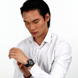 Buy Shop Maserati Traguardo Chronograph Blue Dial Black Silicone Strap Watch For Men - R8871612046 USA Online