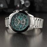 Buy Shop Maserati Traguardo Chronograph Green Dial Silver Steel Strap Watch For Men - R8873612060 USA Online