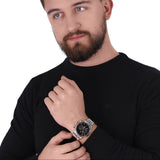 Buy Shop Maserati Epoca Chronograph Black Dial Silver Steel Strap Watch For Men - R8873618017 USA Online