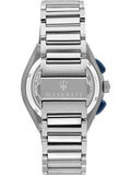 Maserati Triconic Quartz Blue Dial Silver Steel Strap Watch For Men - R8873639001