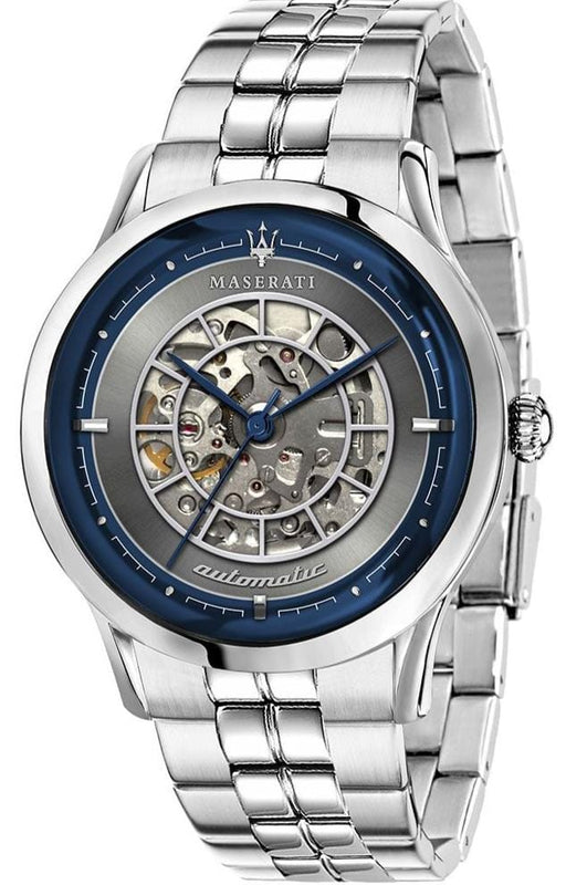 Buy Shop Maserati Ricordo Automatic Gray Dial Silver Steel Strap Watch For Men - R8823133003 USA Online