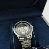 Buy Shop Maserati Ricordo Automatic Skeleton Silver Dial Silver Steel Strap Watch For Men - R8823133005 USA Online