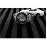 Buy Shop Maserati Ricordo Automatic Skeleton Silver Dial Silver Steel Strap Watch For Men - R8823133005 USA Online