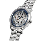Buy Shop Maserati Ricordo Automatic Skeleton Silver Dial Silver Steel Strap Watch For Men - R8823133005 USA Online