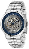 Buy Shop Maserati Ricordo Automatic Skeleton Silver Dial Silver Steel Strap Watch For Men - R8823133005 USA Online