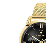 Buy Shop Maserati Ricordo Chronograph Black Dial Stainless Steel Mesh Bracelet Watch For Men - R8873633003 USA Online