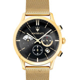 Buy Shop Maserati Ricordo Chronograph Black Dial Stainless Steel Mesh Bracelet Watch For Men - R8873633003 USA Online