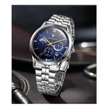 Buy Shop Maserati Ricordo Chronograph Blue Dial Silver Steel Strap Watch For Men - R8873633001 USA Online