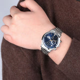 Buy Shop Maserati Ricordo Chronograph Blue Dial Silver Steel Strap Watch For Men - R8873633001 USA Online