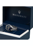 Buy Shop Maserati Ricordo Chronograph Blue Dial Silver Steel Strap Watch For Men - R8873633001 USA Online