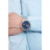 Buy Shop Maserati Ricordo Chronograph Blue Dial Silver Steel Strap Watch For Men - R8873633001 USA Online