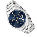 Buy Shop Maserati Ricordo Chronograph Blue Dial Silver Steel Strap Watch For Men - R8873633001 USA Online