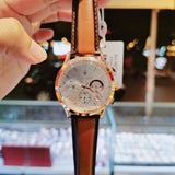 Buy Shop Maserati Ricordo Chronograph Silver Dial Brown Leather Strap Watch For Men - R8871633002 USA Online