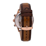 Buy Shop Maserati Ricordo Chronograph Silver Dial Brown Leather Strap Watch For Men - R8871633002 USA Online