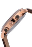 Buy Shop Maserati Ricordo Chronograph Silver Dial Brown Leather Strap Watch For Men - R8871633002 USA Online