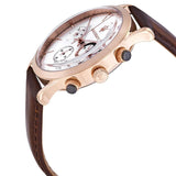 Buy Shop Maserati Ricordo Chronograph Silver Dial Brown Leather Strap Watch For Men - R8871633002 USA Online